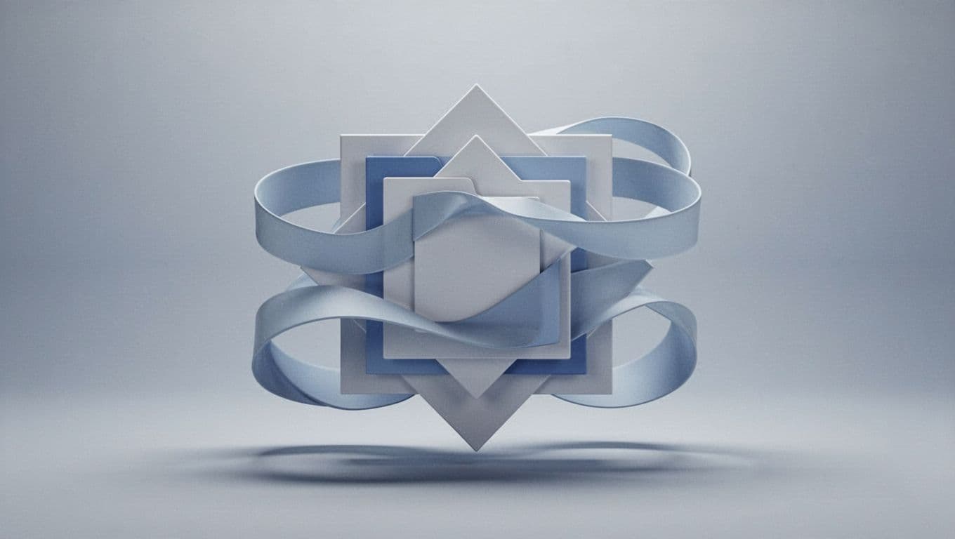 Clean, minimalist lines and geometric shapes symbolize modern and efficient digital image formats.