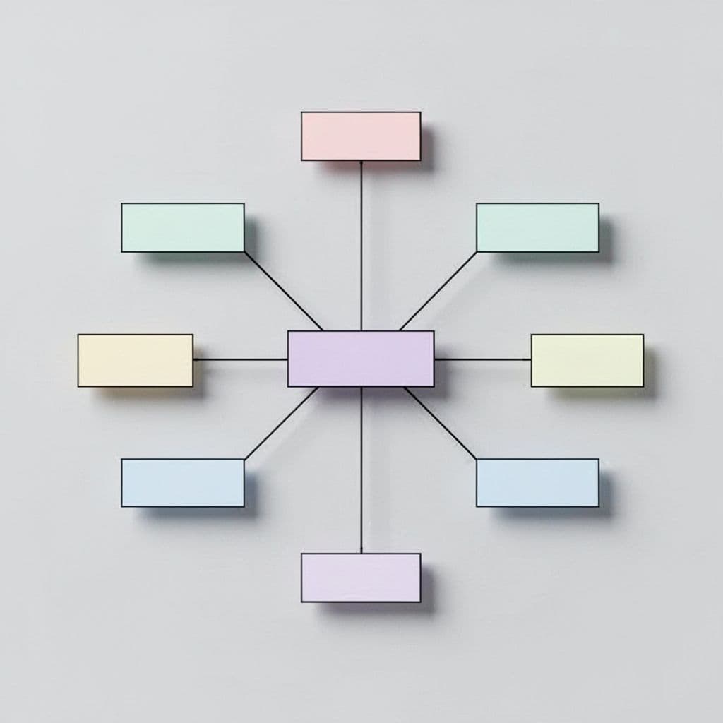 A minimalist diagram illustrates a parent sitemap index node connected to multiple smaller child sitemap files.