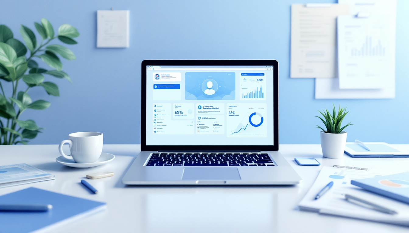 A clean modern workspace showing a laptop with an AI research assistant interface on screen, surrounded by research papers, graphs, and notes; the scene conveys accuracy and performance in real research workflows. Image created with AI.