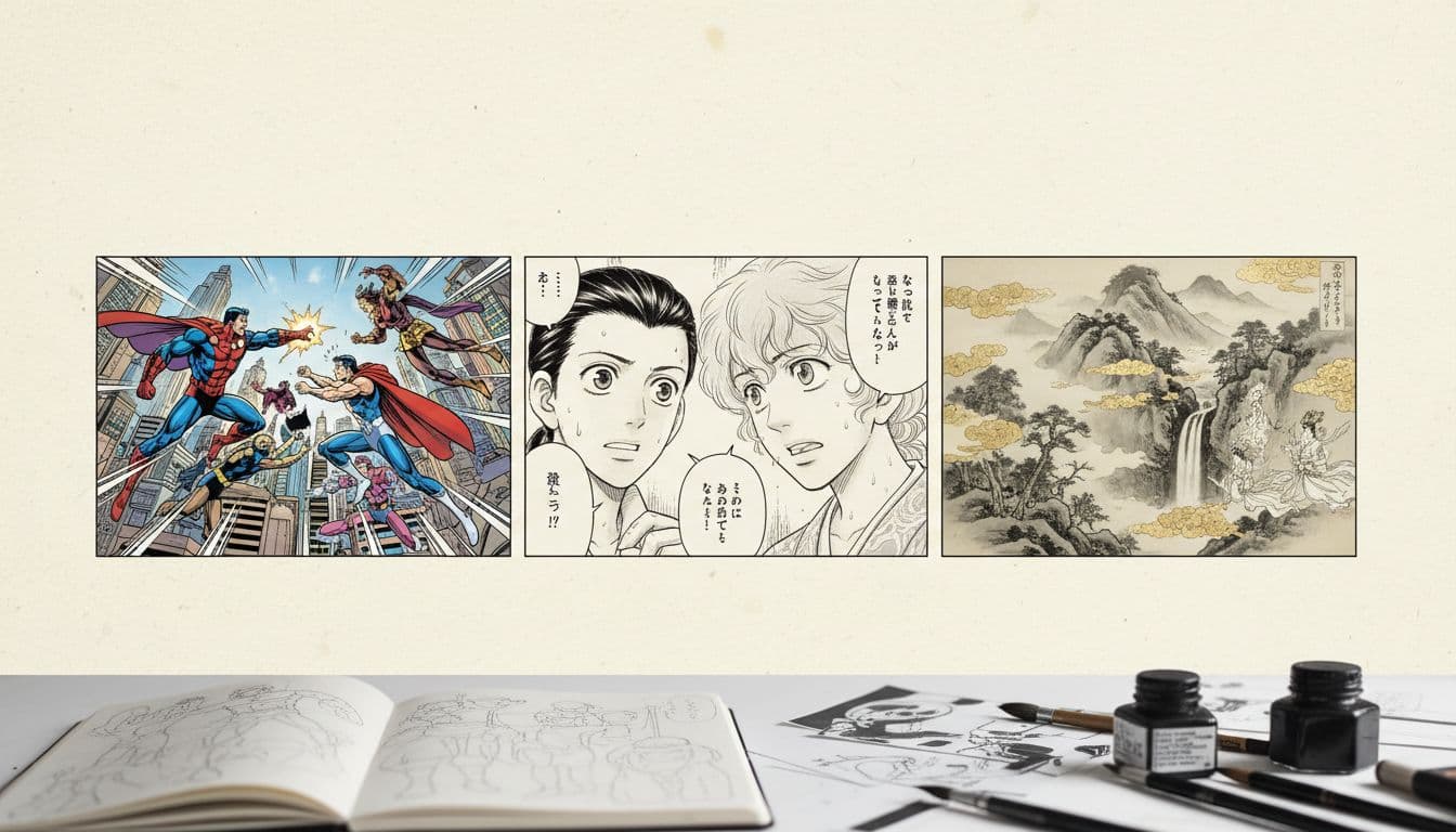 AI Comic Factory comic styles in one view