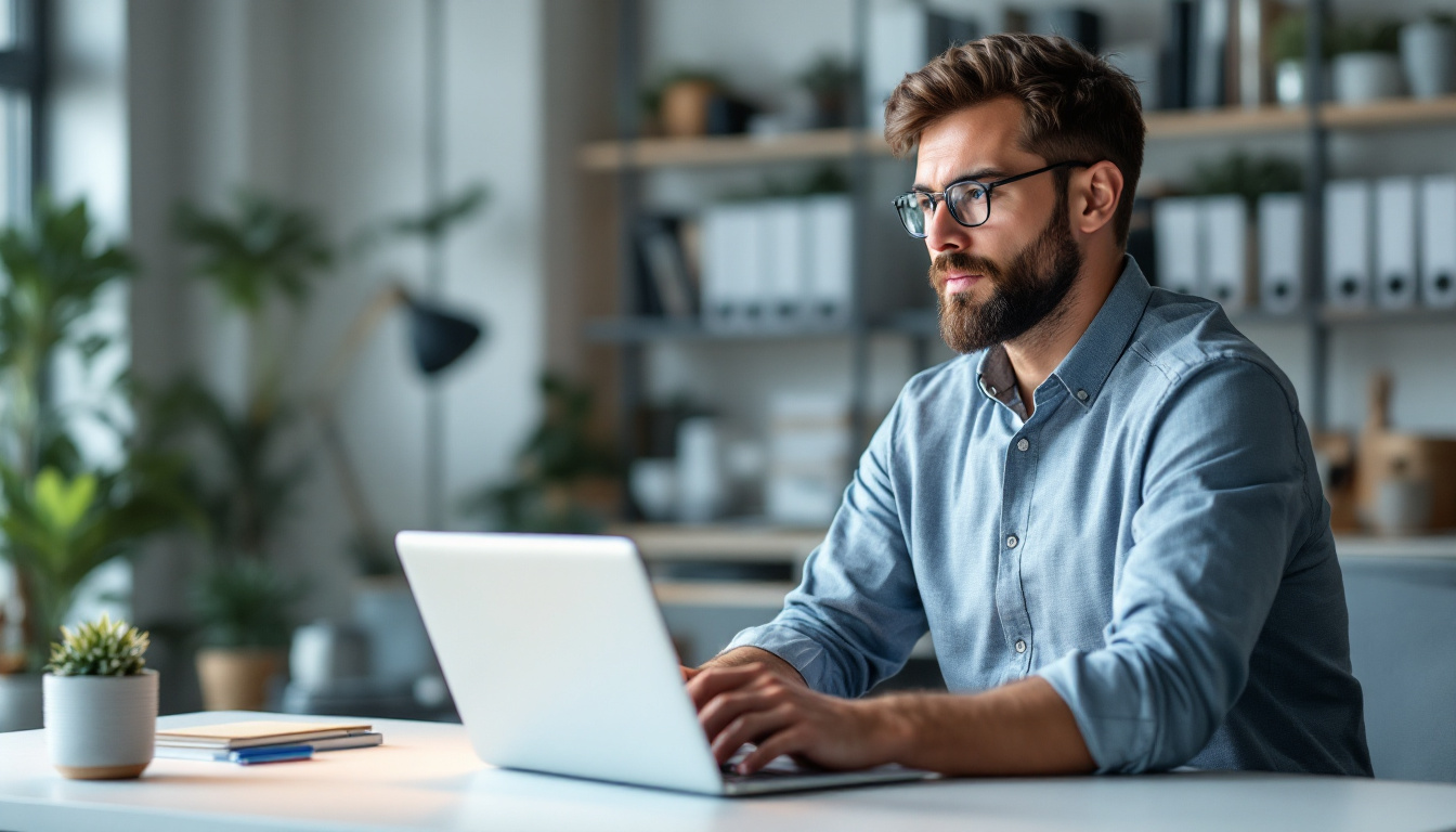 A business professional weighing automation options on a modern dashboard. Clean workspace, focus, and decision-making atmosphere. Image created with AI.