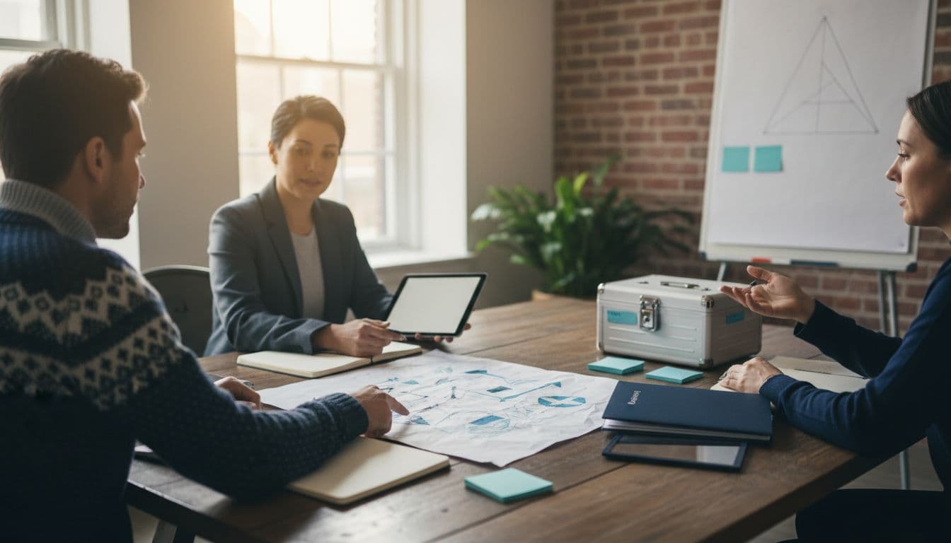 Nonprofit team collaborating on a donor impact tracker plan