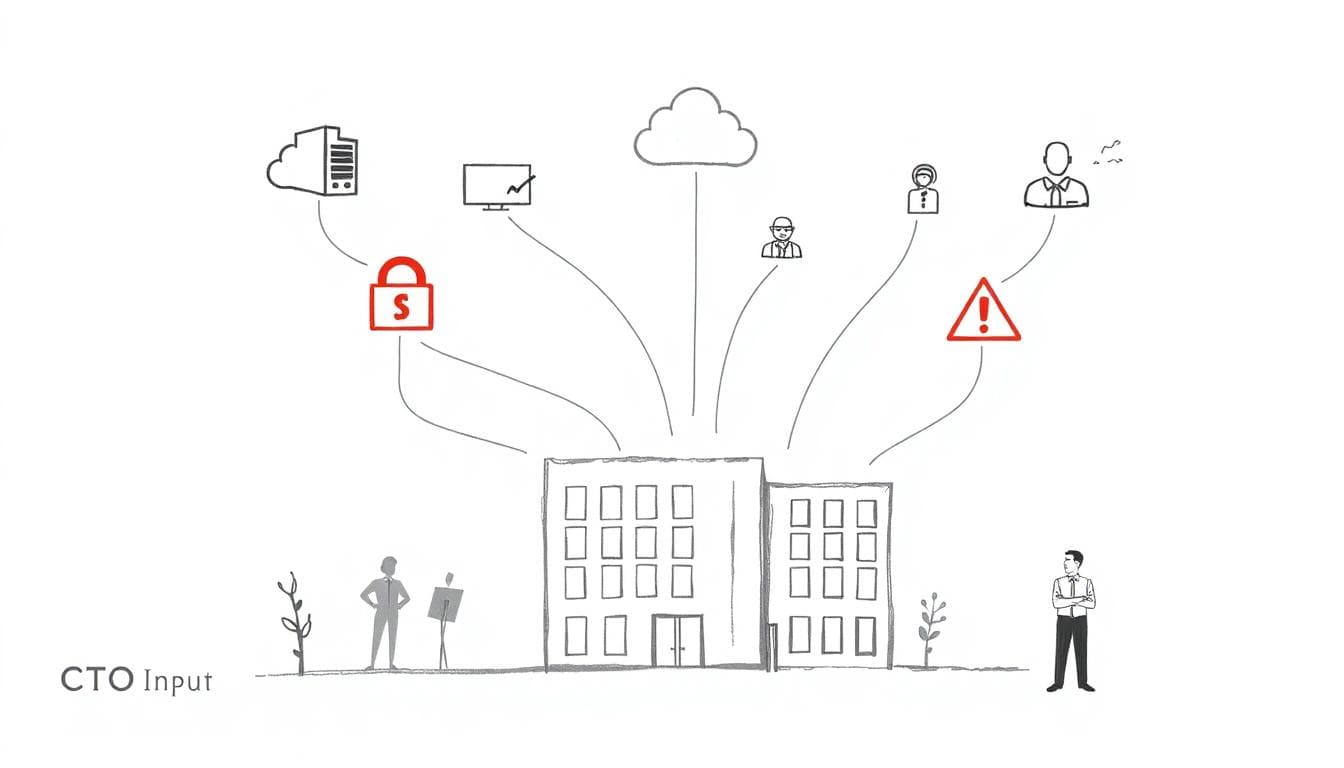 Vendor risk network illustration