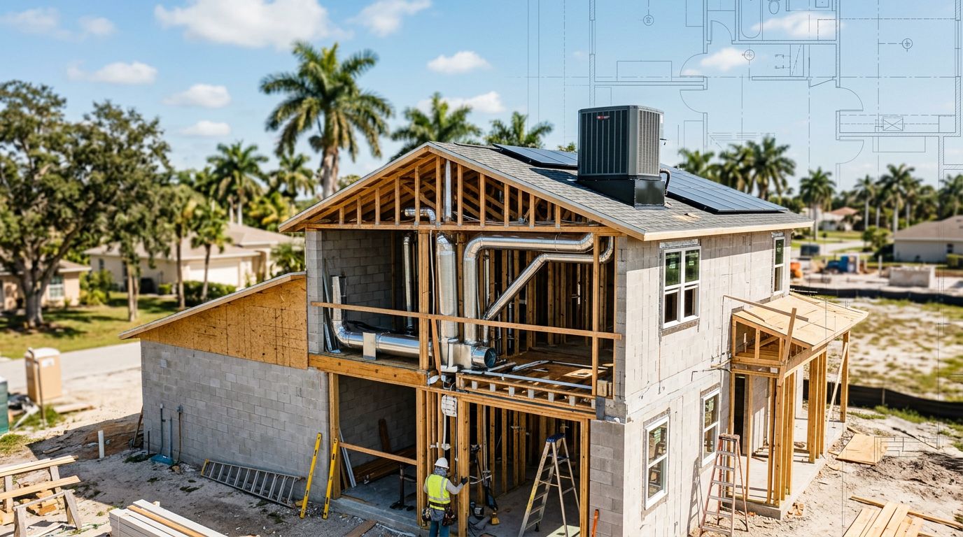 2026 HVAC Rough-In Cost for Cape Coral New Homes