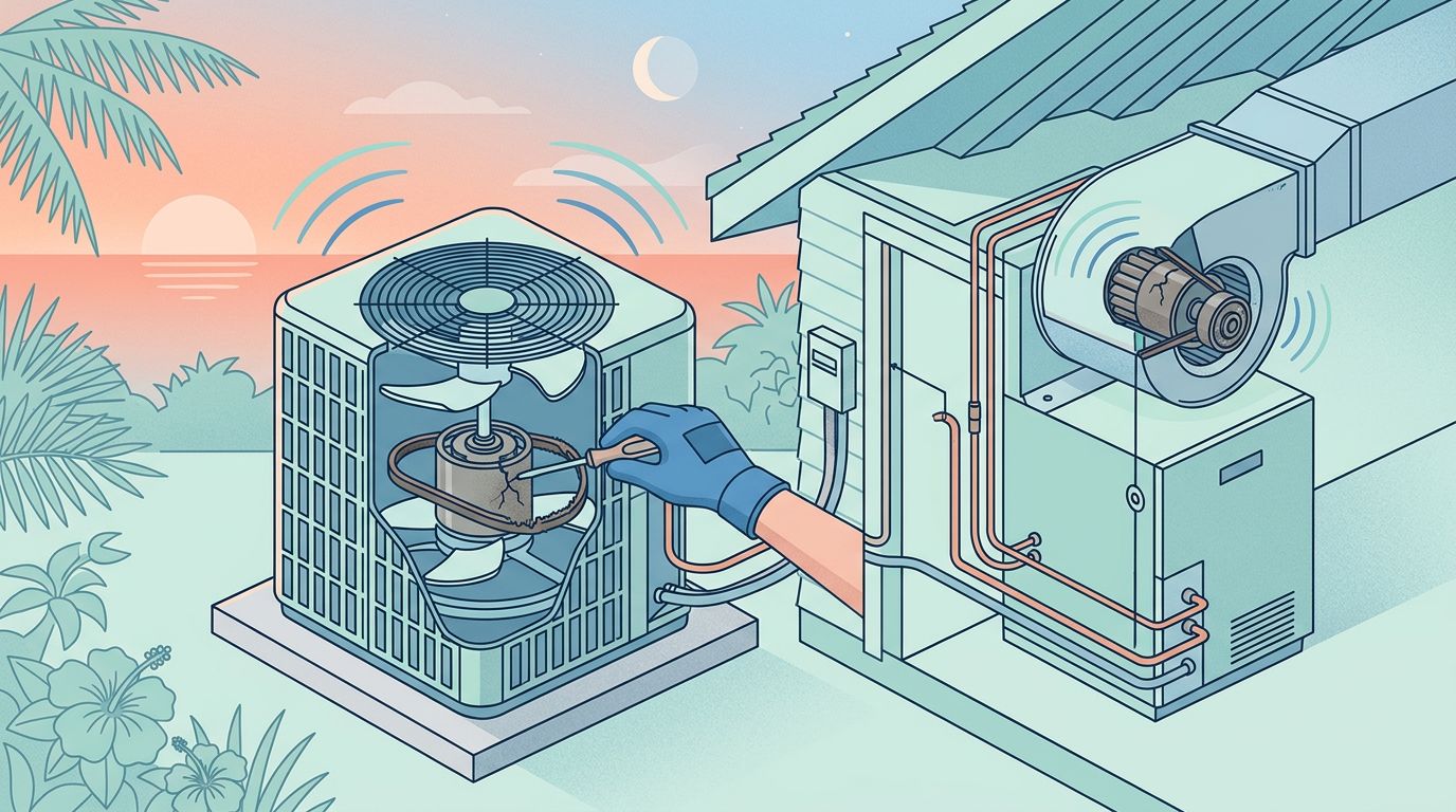 AC squealing noise in Naples homes: Causes and fixes