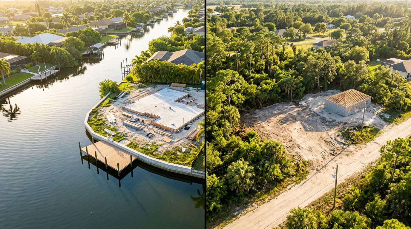 Canal Lot vs Inland Lot: Budget and Build Complexity