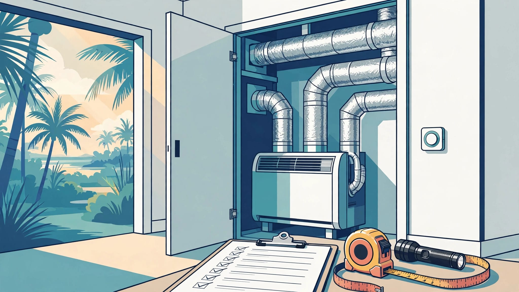 Cape Coral New Construction HVAC Walkthrough Checklist