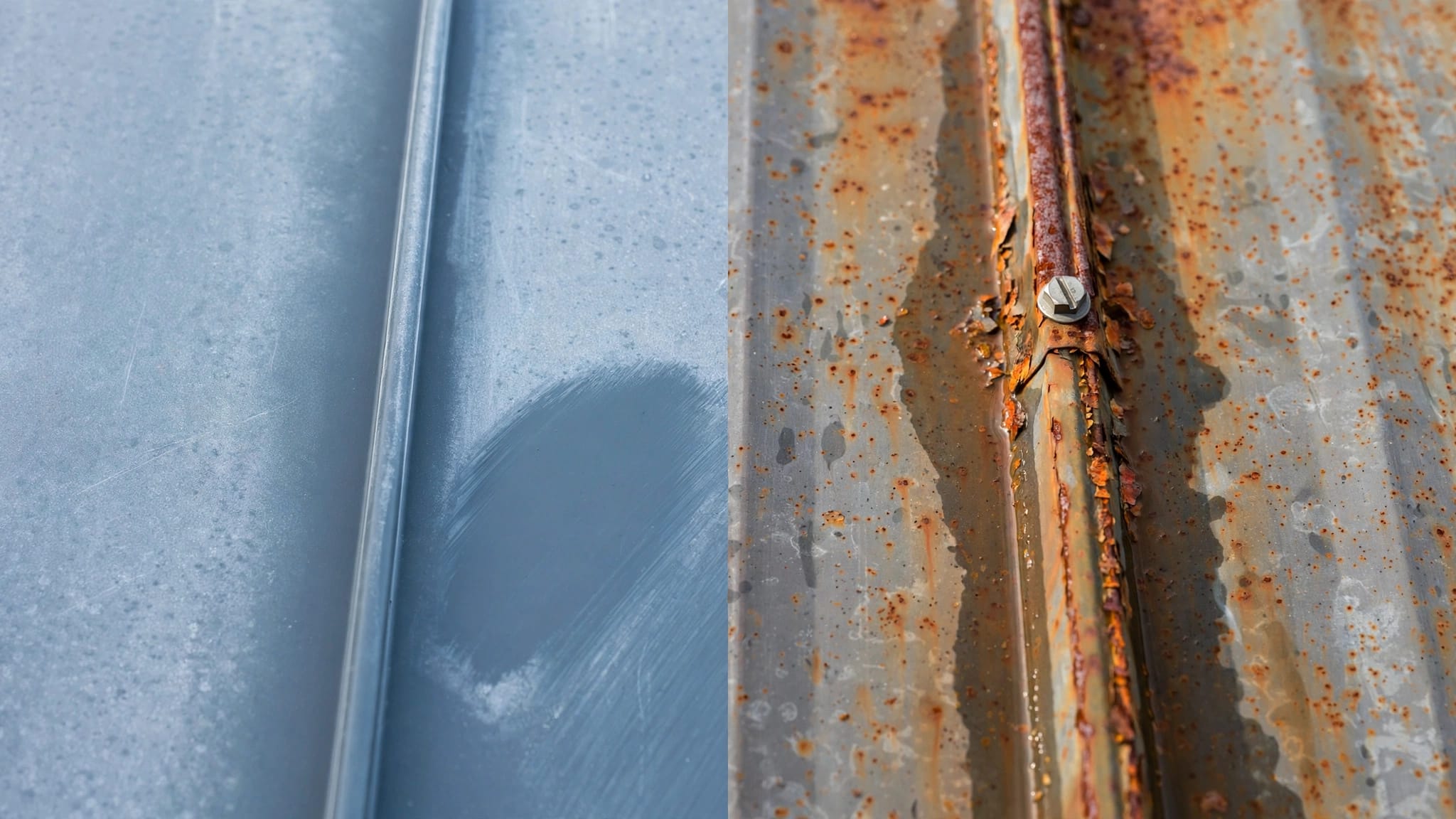 Chalking vs Corrosion on Metal Roofs: A Field Guide