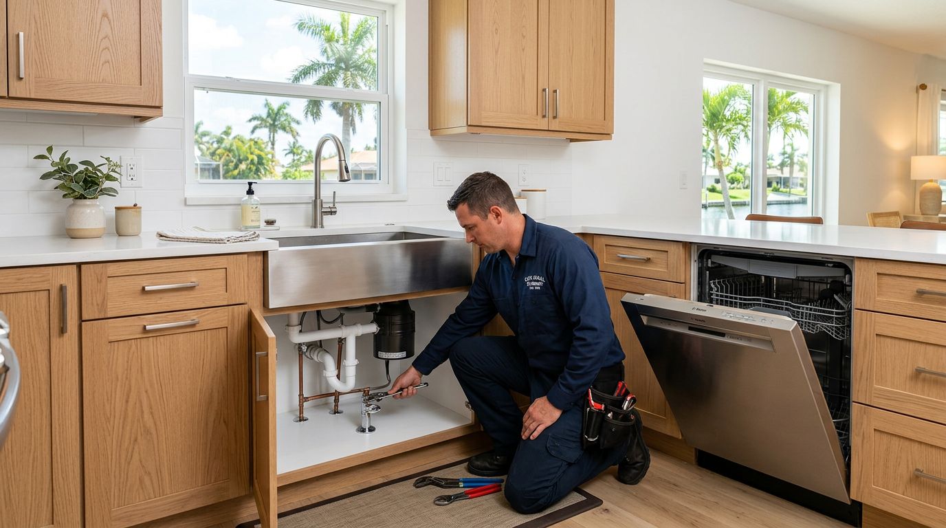 Dishwasher Installation Cost In Cape Coral FL With New Shutoff Valve (2026)
