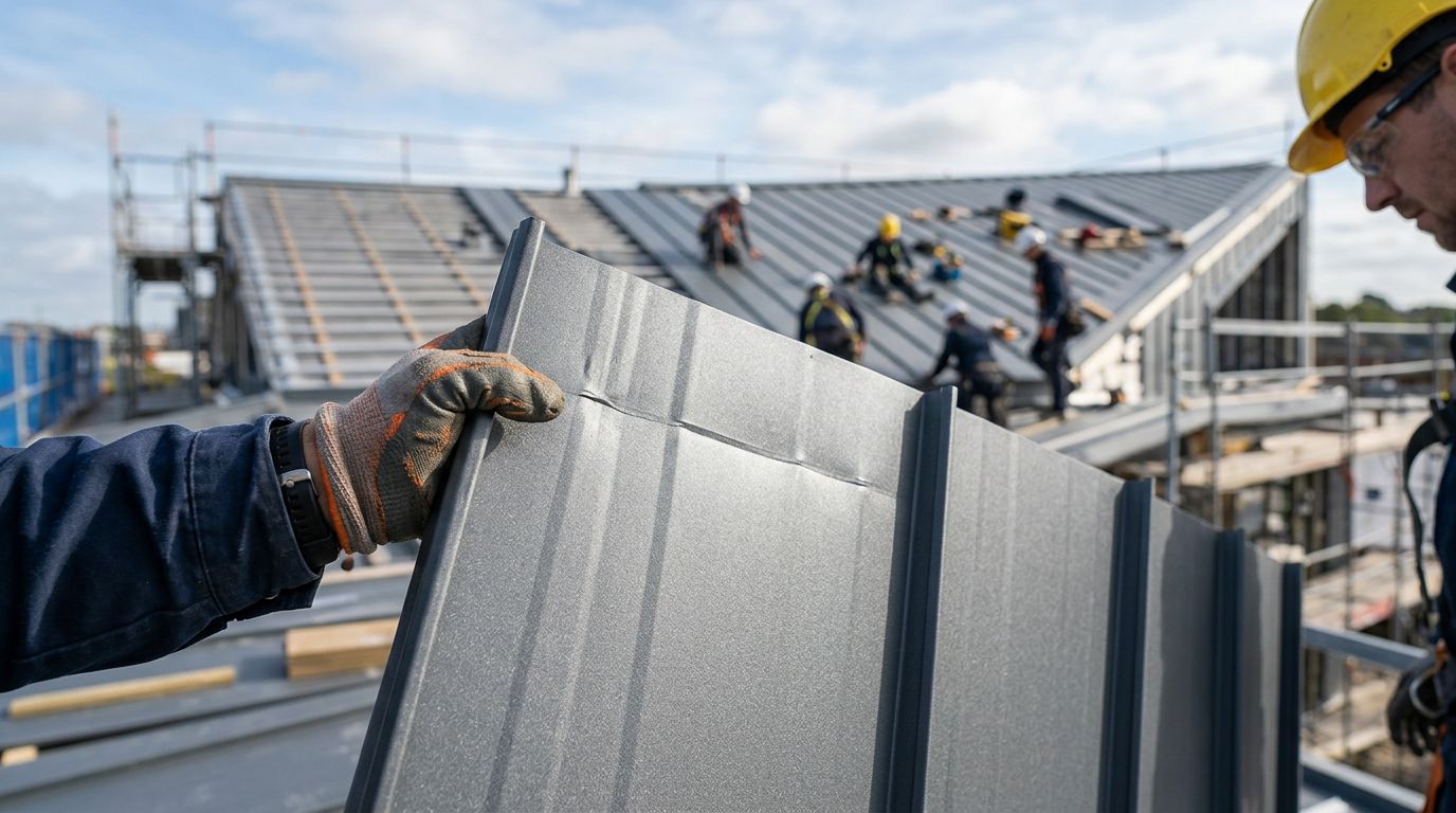 Fix a Creased Metal Roof Panel Before Installation
