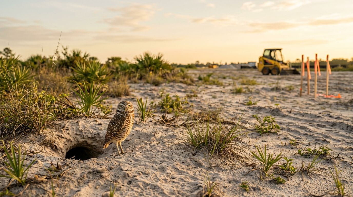 Florida Burrowing Owl Rules Before Clearing Your Lot