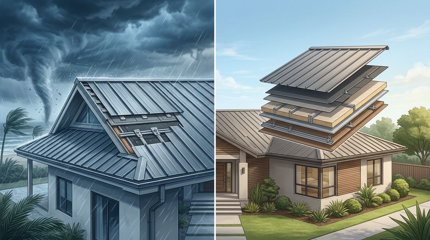 Florida HVHZ Metal Roofing Requirements Versus Non-HVHZ