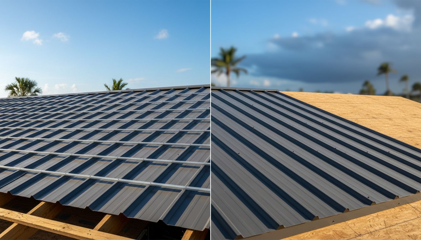 Florida Metal Roofing: Open Purlins Vs. Solid Decks