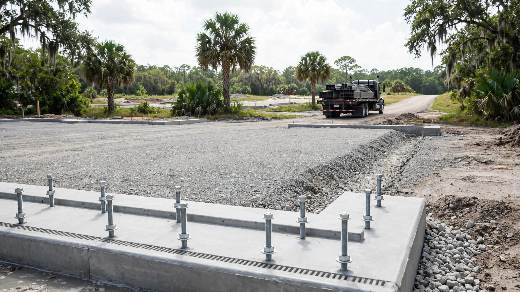 Florida Steel Building Site Preparation Before Delivery