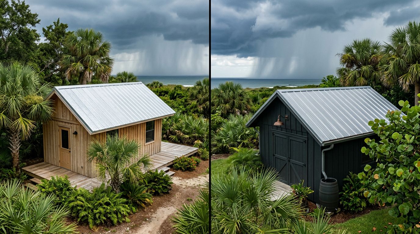 Galvalume vs galvanized steel for Florida outbuildings