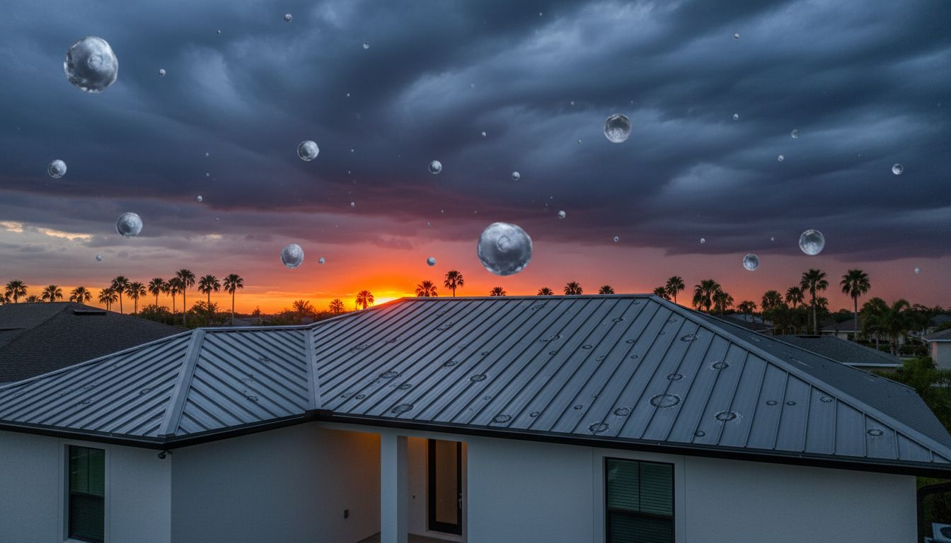 Hail Damage On Metal Roofs In Florida What To Look For