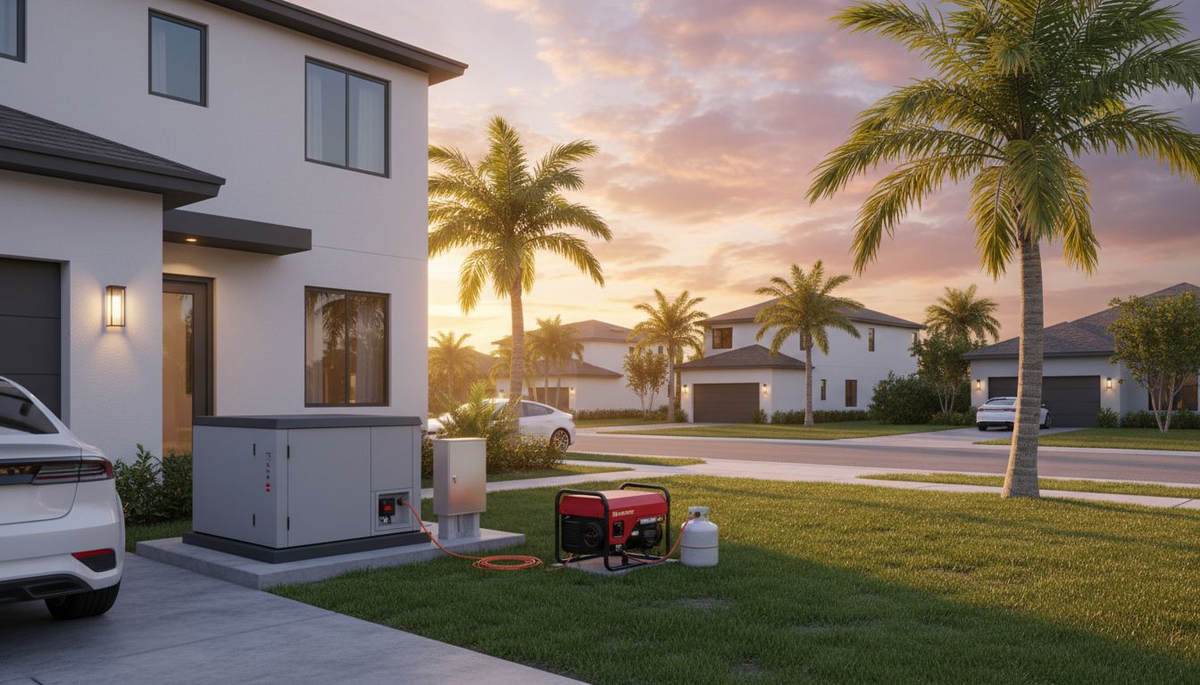 How Much Does It Cost to Install a Whole-Home Generator in Cape Coral, FL? (portable vs standby, propane vs natural gas, transfer switch, permits)