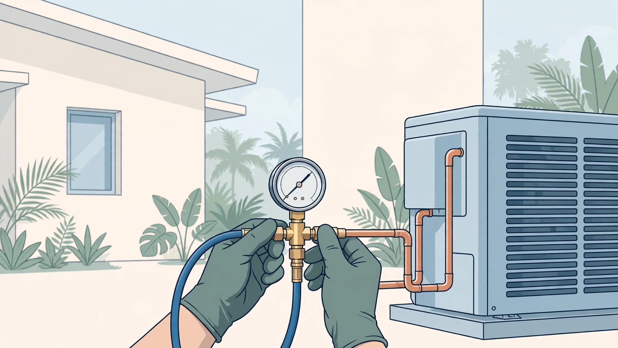 How Nitrogen Pressure Testing Protects a New AC Installation