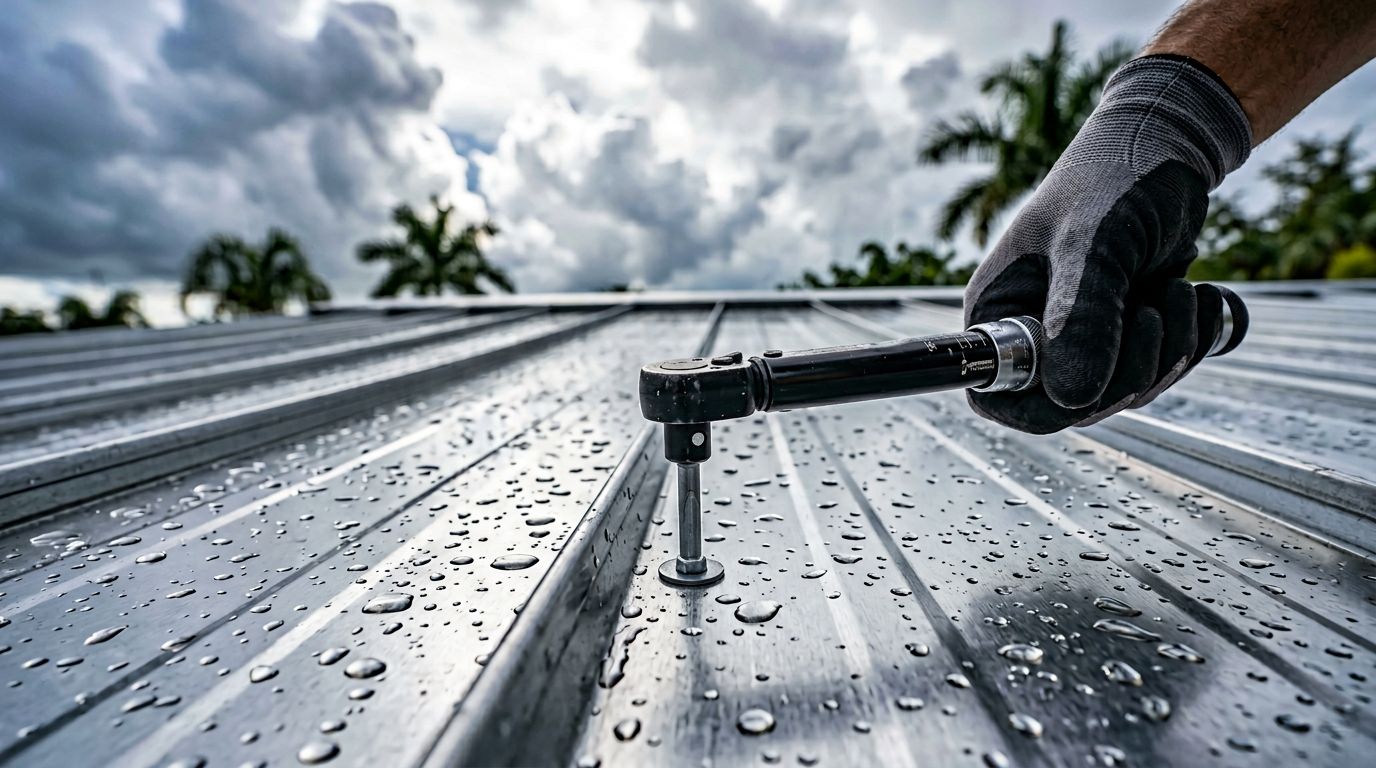How Tight to Drive Metal Roof Screws in Florida