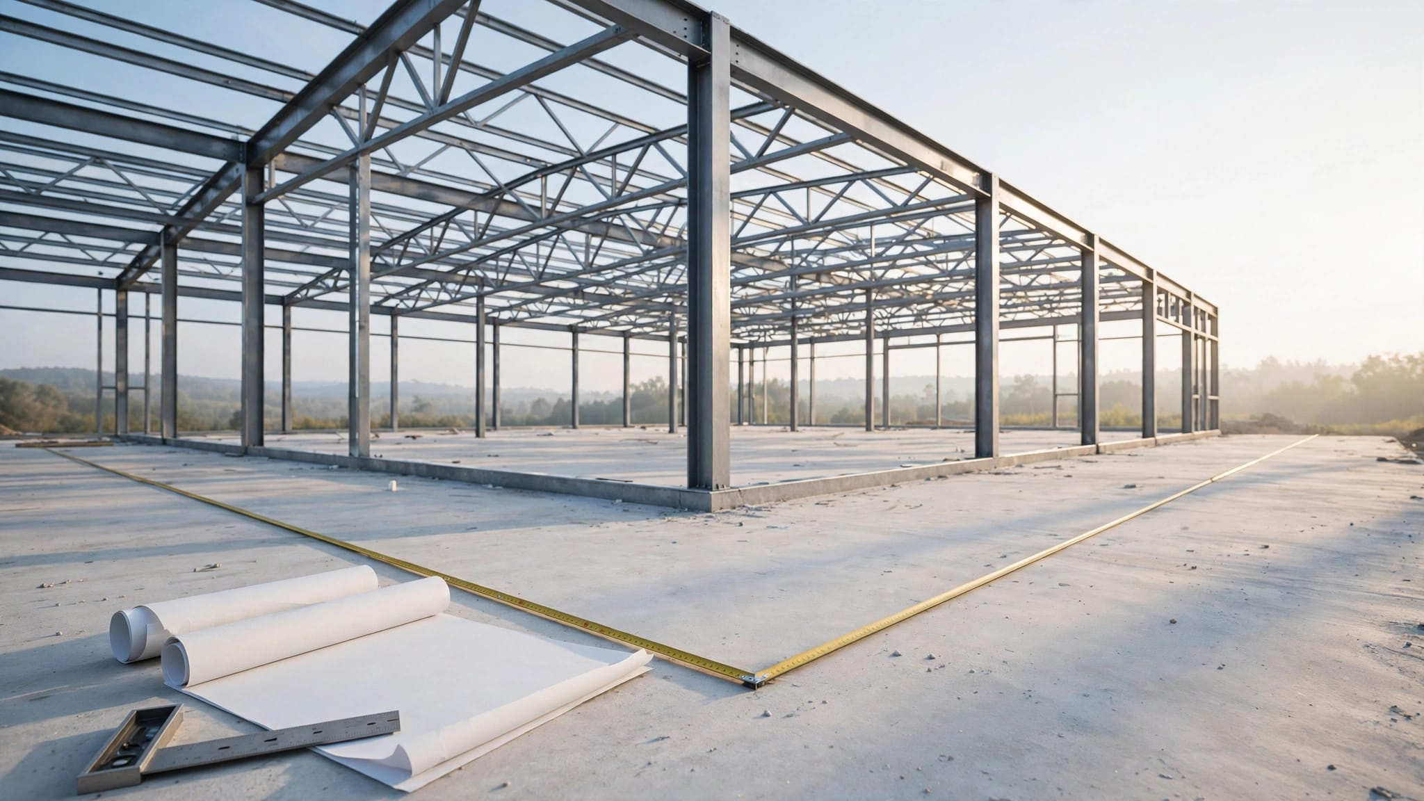 How to Check a Steel Building for Square Before Roofing