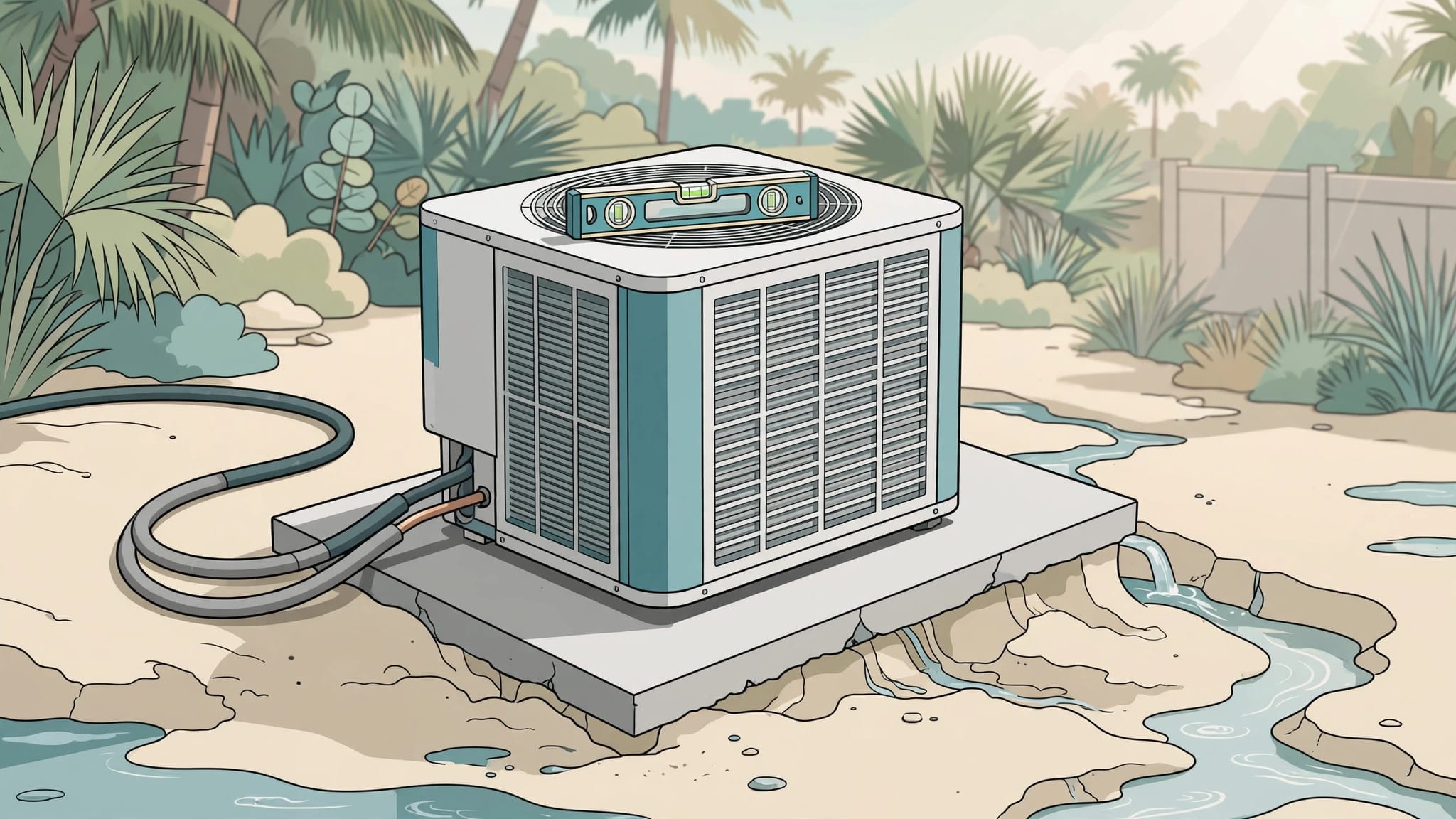How to Check Whether Your Outdoor AC Unit Is Level in Fort Myers