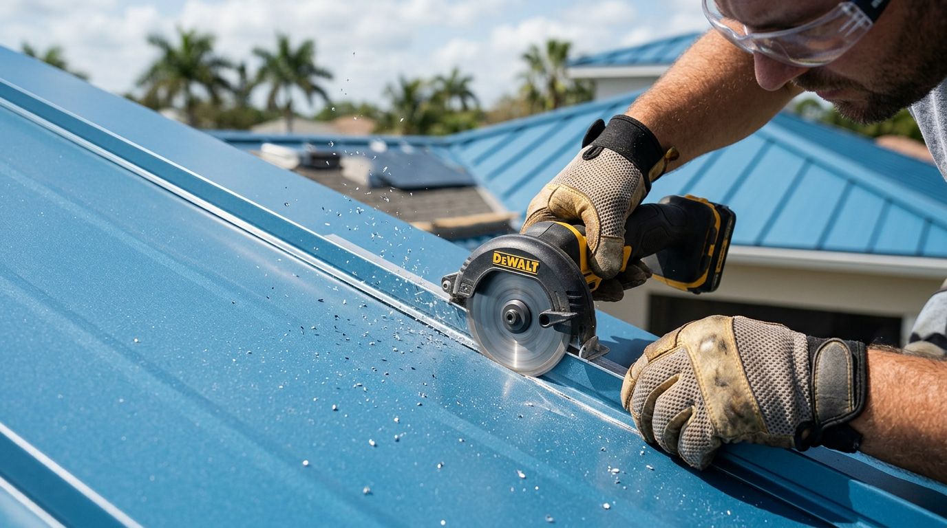How To Cut Metal Roofing Panels Without Damaging The Finish