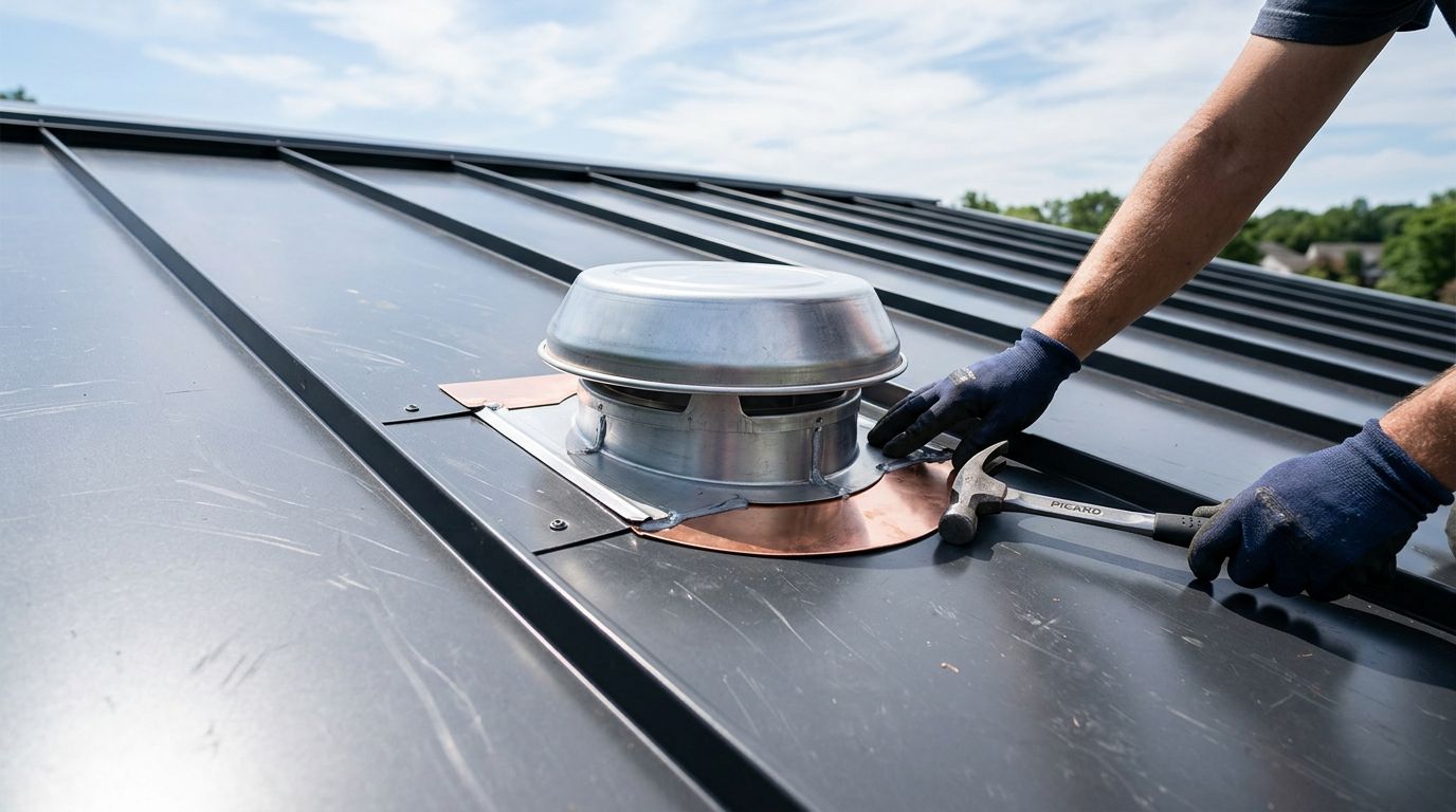 How to Flash a Gooseneck Vent on a Metal Roof