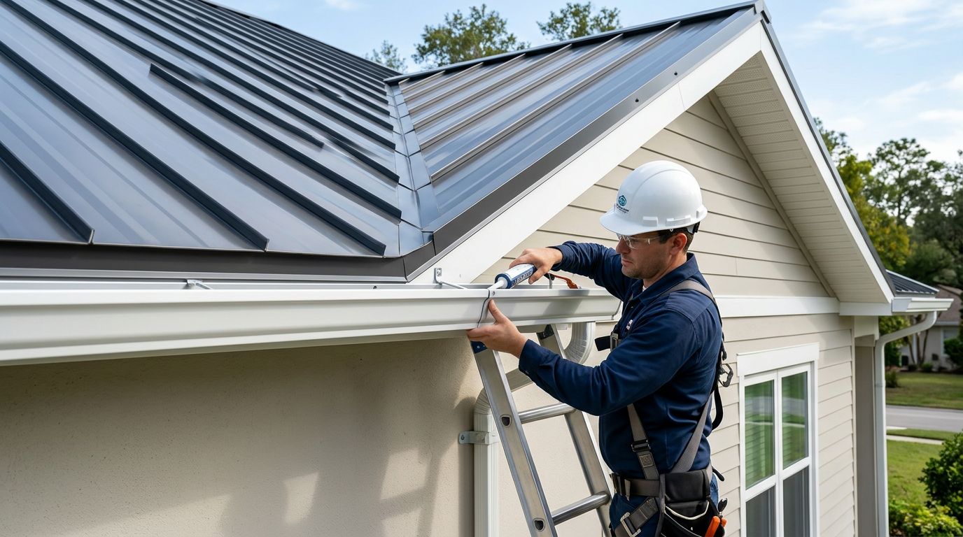 How to Install Gutters on a Metal Roof Without Leaks