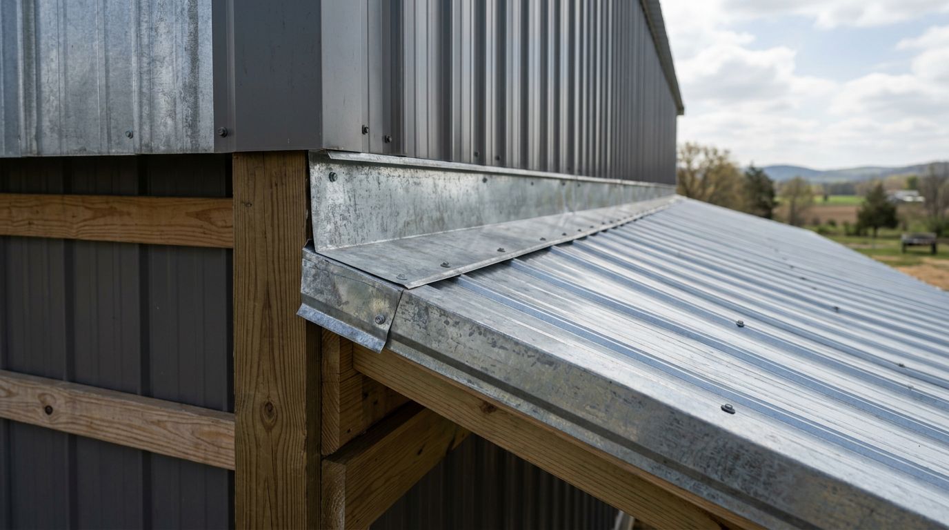 How to Install Lean-To Roof Flashing on a Pole Barn