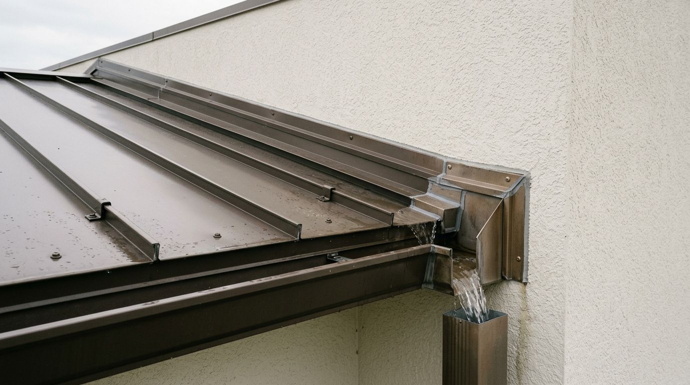 How to Install Parapet Scupper Flashing on Metal Roofs