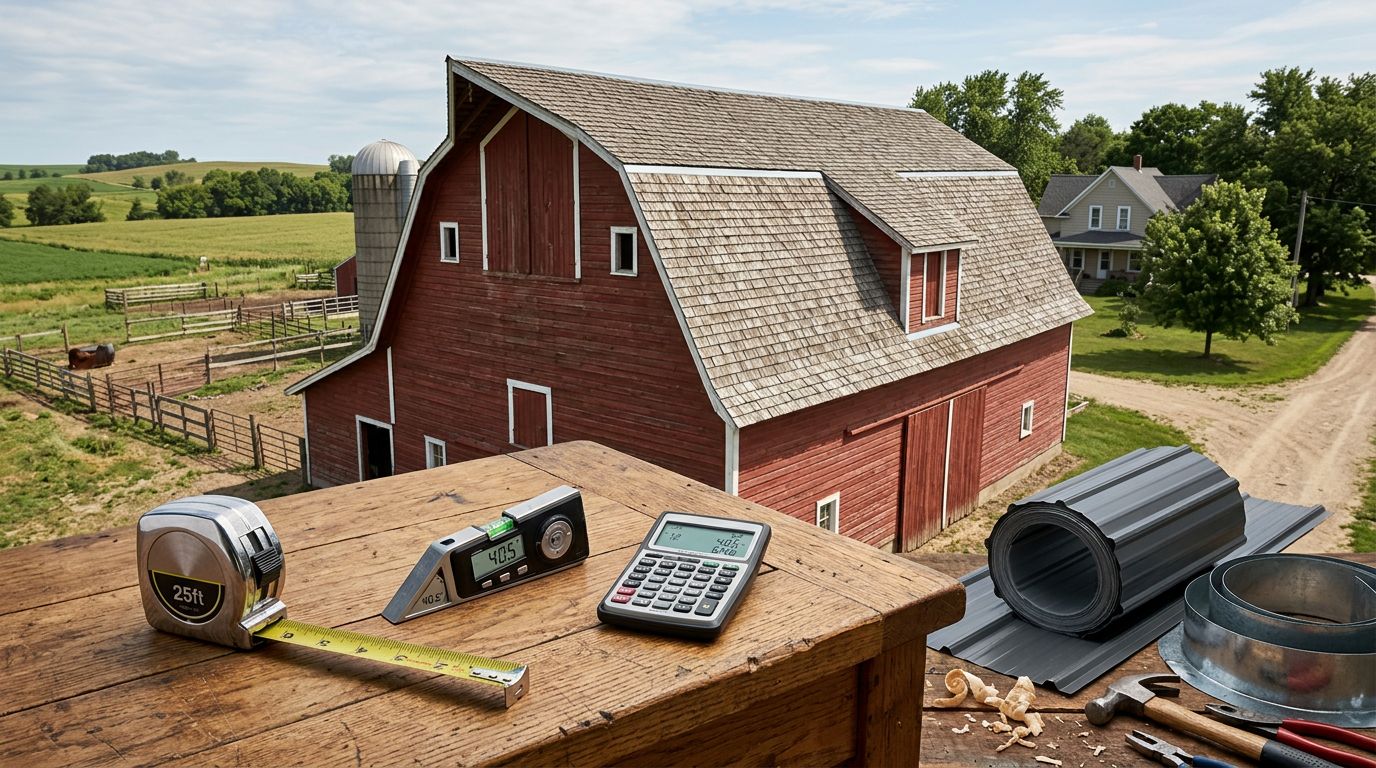 How to Measure a Gambrel Roof for Metal Roofing