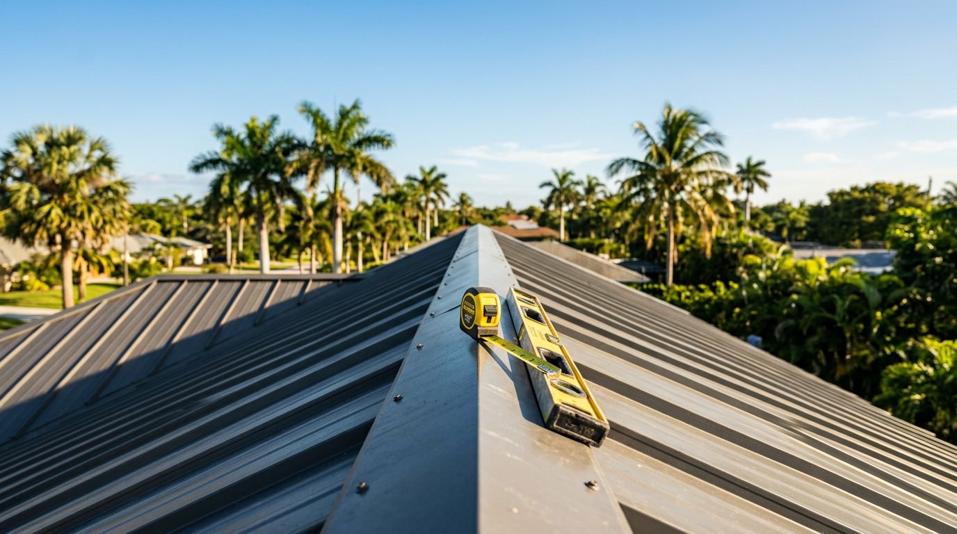 How to Measure Roof Pitch for Metal Roofing in Florida
