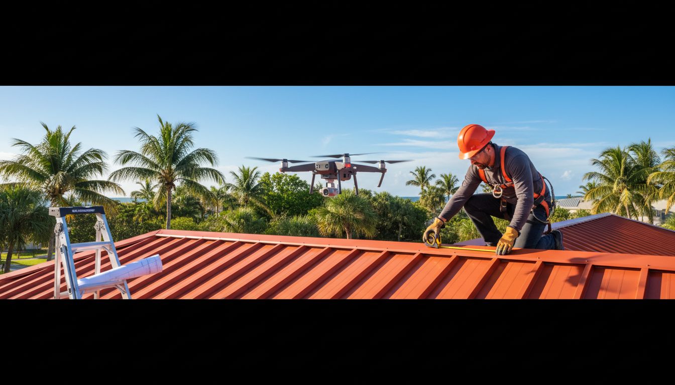 How to Measure Your Roof for Metal Panels in Central Florida, a step-by-step takeoff example (hips, valleys, waste)