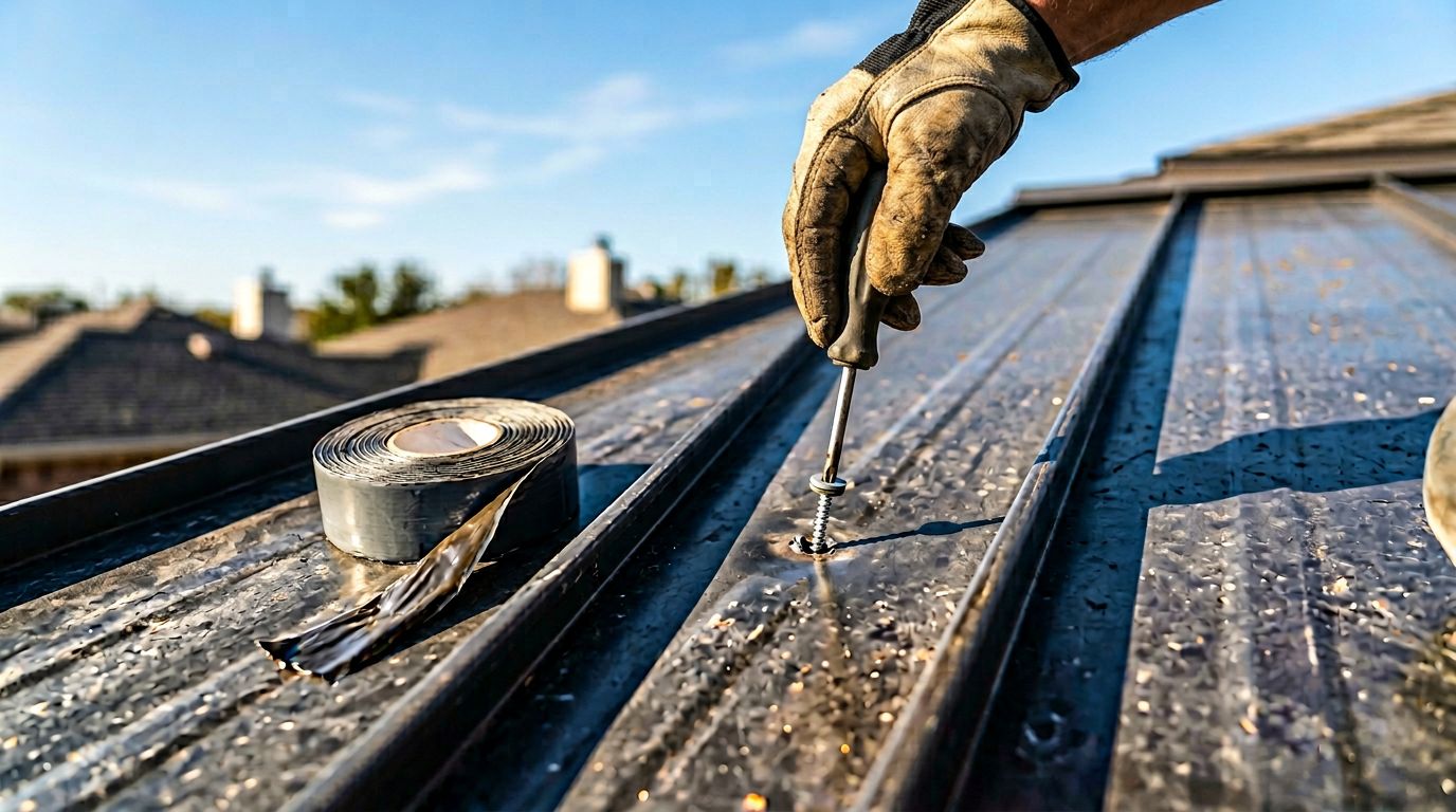 How to Repair a Missed Screw Hole in Metal Roofing