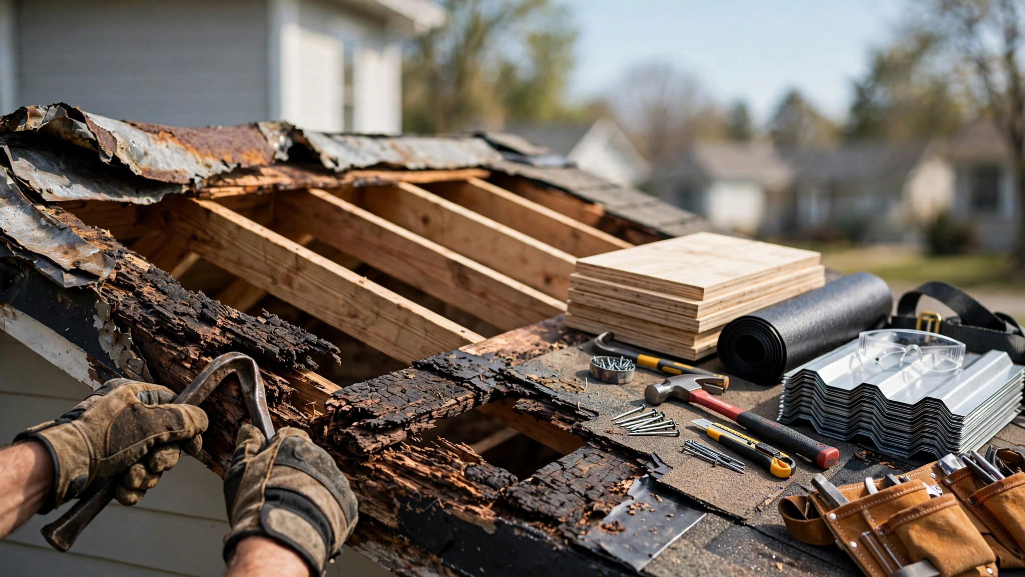 How to Repair Rotten Decking Before a Metal Roof