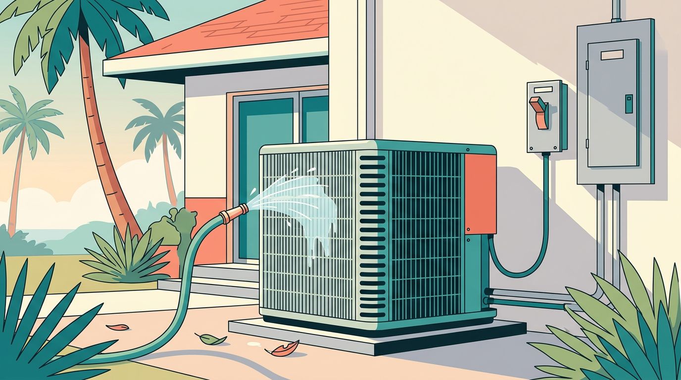 How to Safely Rinse an Outdoor AC Unit in Fort Myers