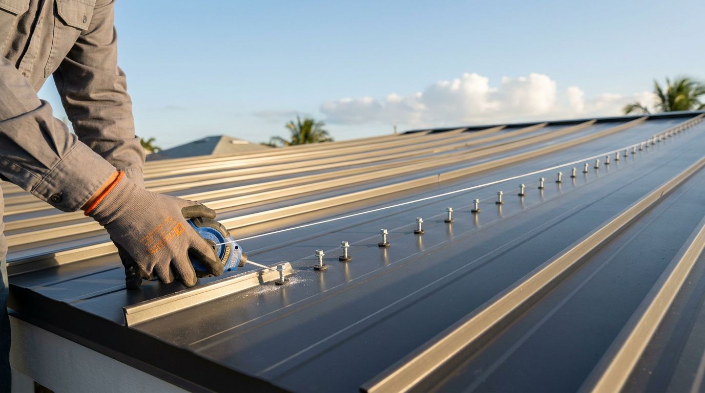 How to Snap Straight Screw Lines on Exposed-Fastener Roofs