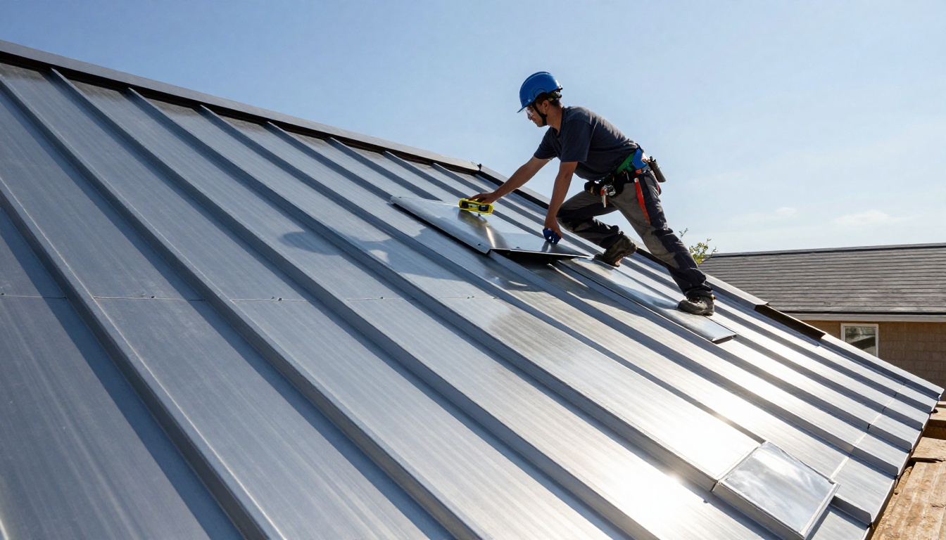 How To Square The First Metal Roof Panel On Site
