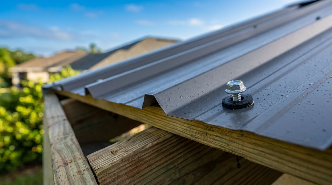 Metal Roof Fasteners for Pressure-Treated Framing
