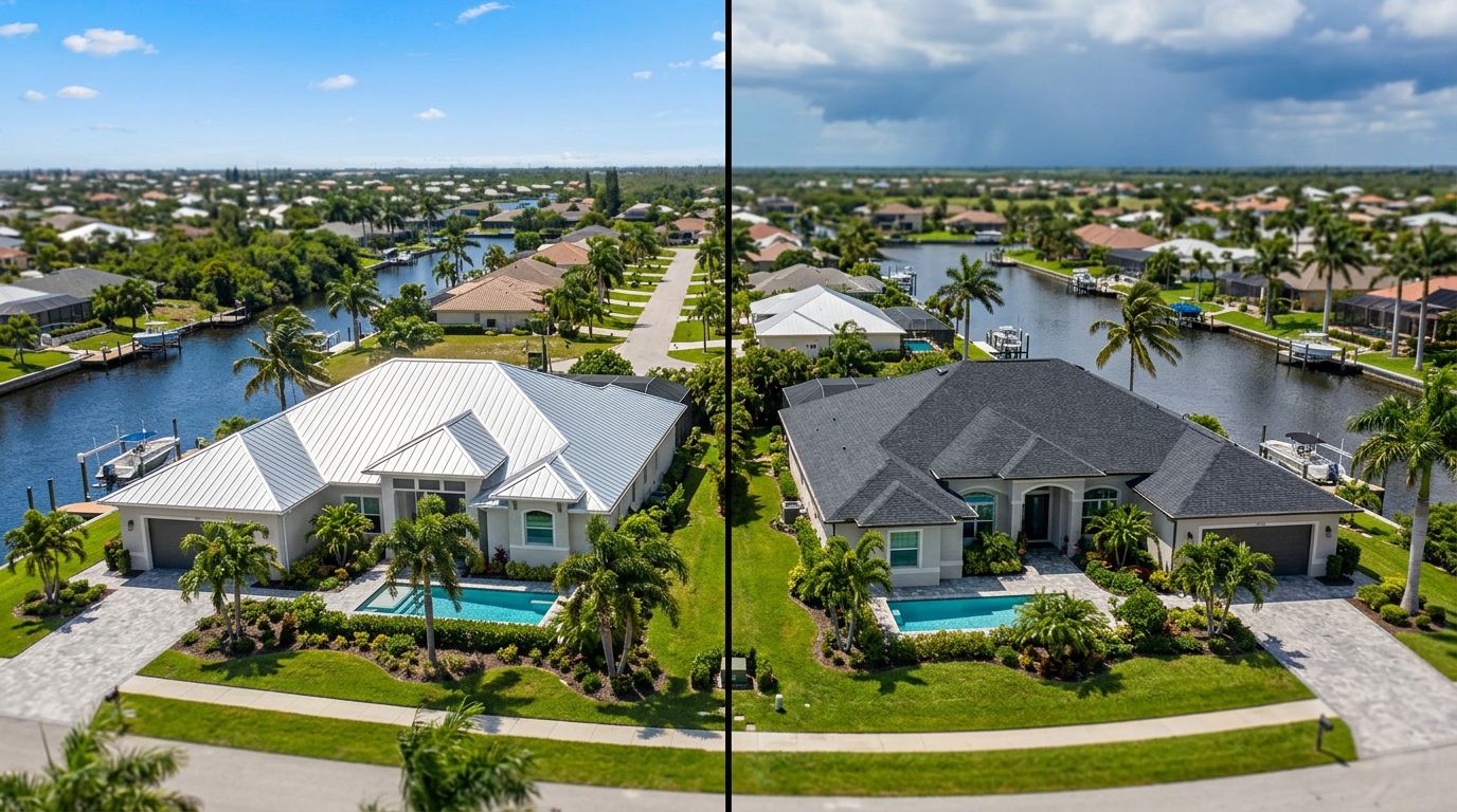 Metal vs Shingle Roof: Best for Cape Coral Homes