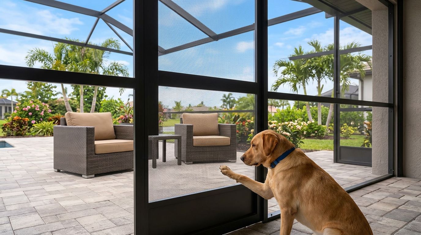 Pet-Resistant Screen Mesh for Bonita Springs Homes