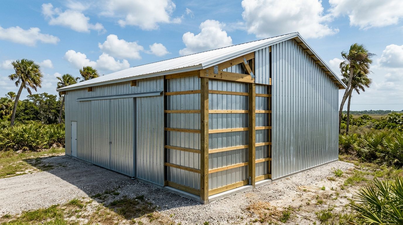 Pole Barn Girt Spacing for Florida Metal Siding