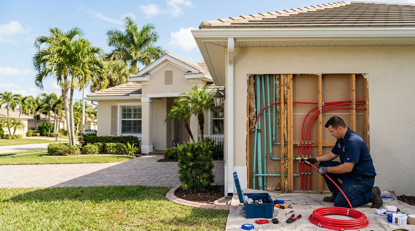 Polybutylene Pipe Replacement Cost in Cape Coral, FL for 2026