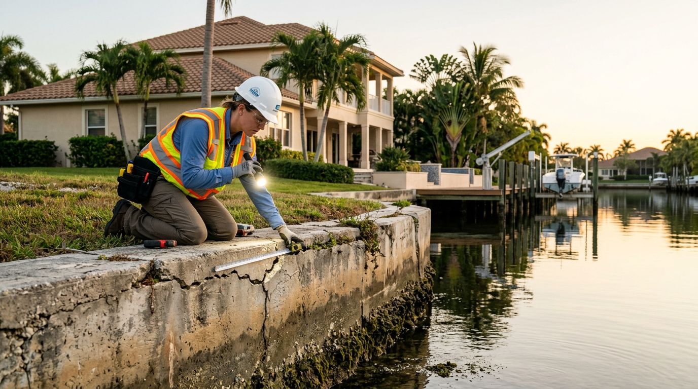 Seawall Inspection Checklist Before Buying a Canal Home