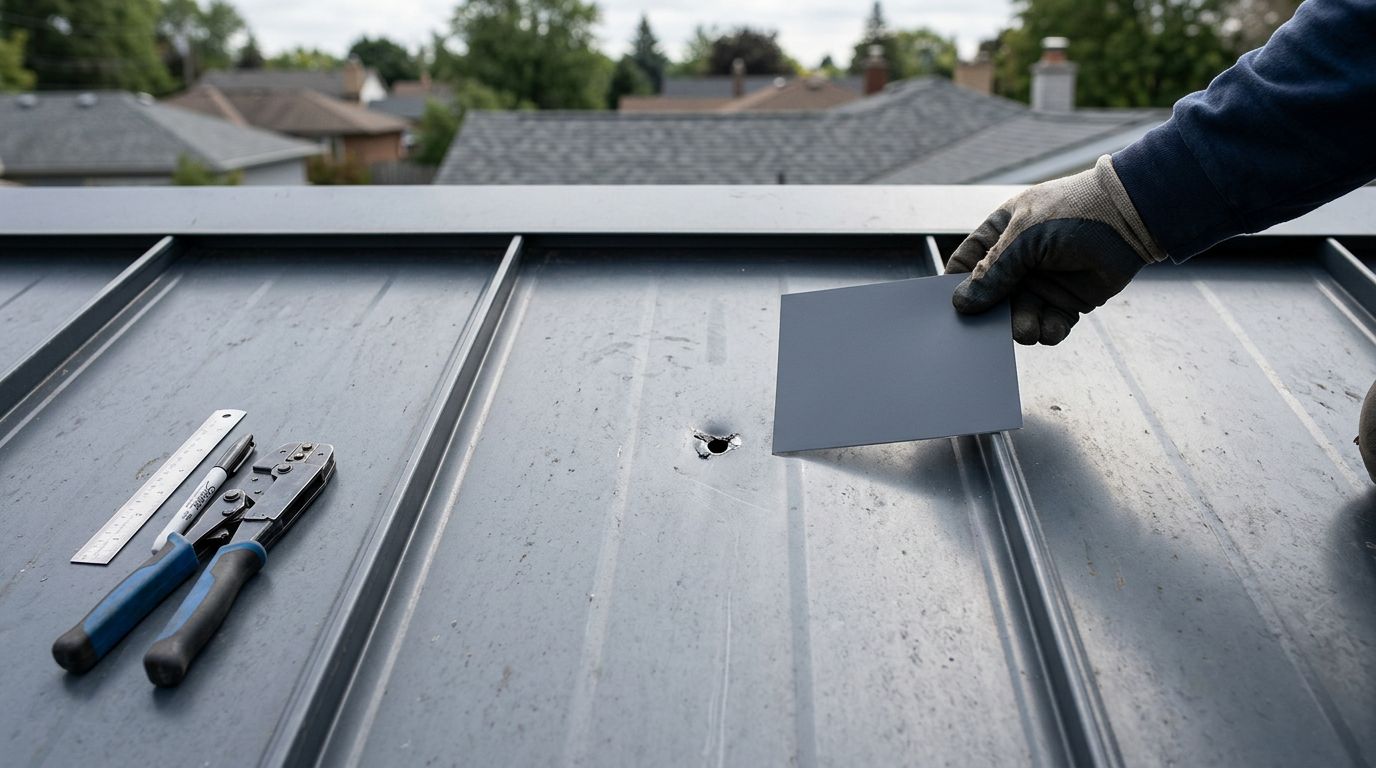 Standing Seam Roof Repair: Fix a Punctured Panel