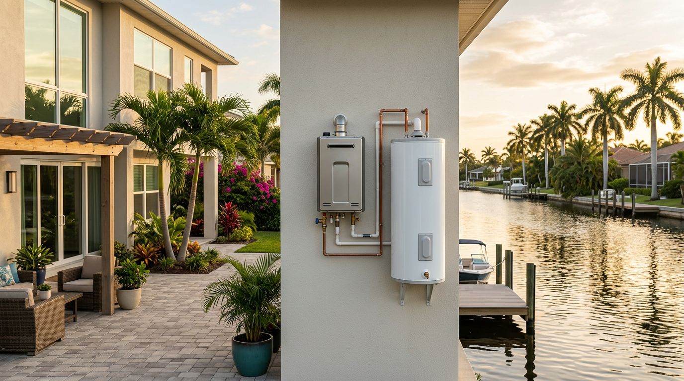 Tankless or Tank Water Heater for Cape Coral Homes?