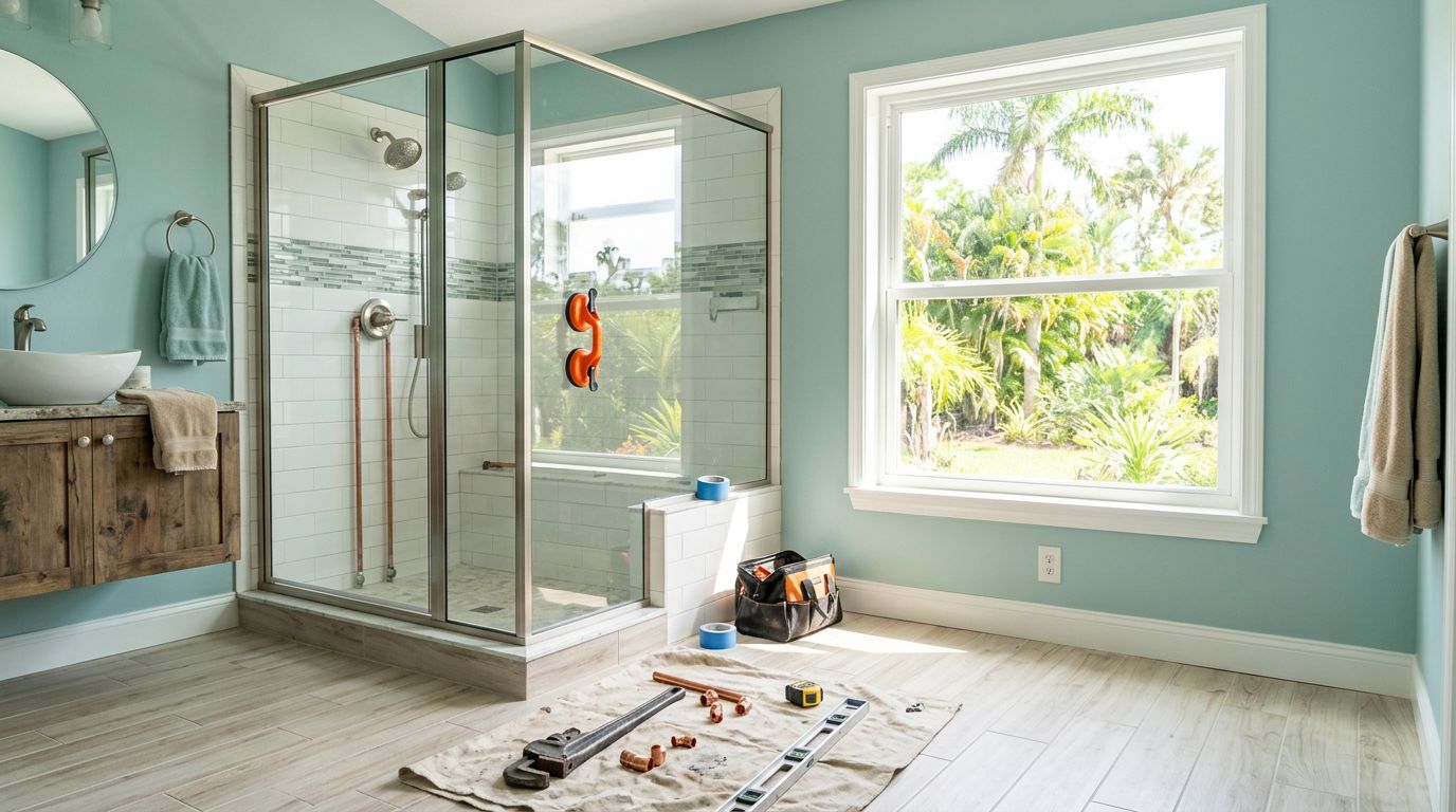 Tub to Shower Conversion Plumbing Cost in Cape Coral, FL