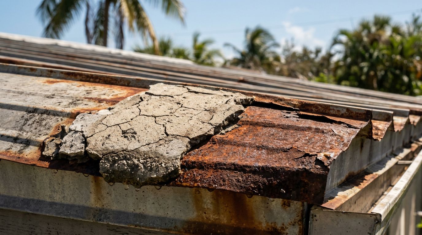 Why Roof Cement Fails on Florida Metal Roof Repairs