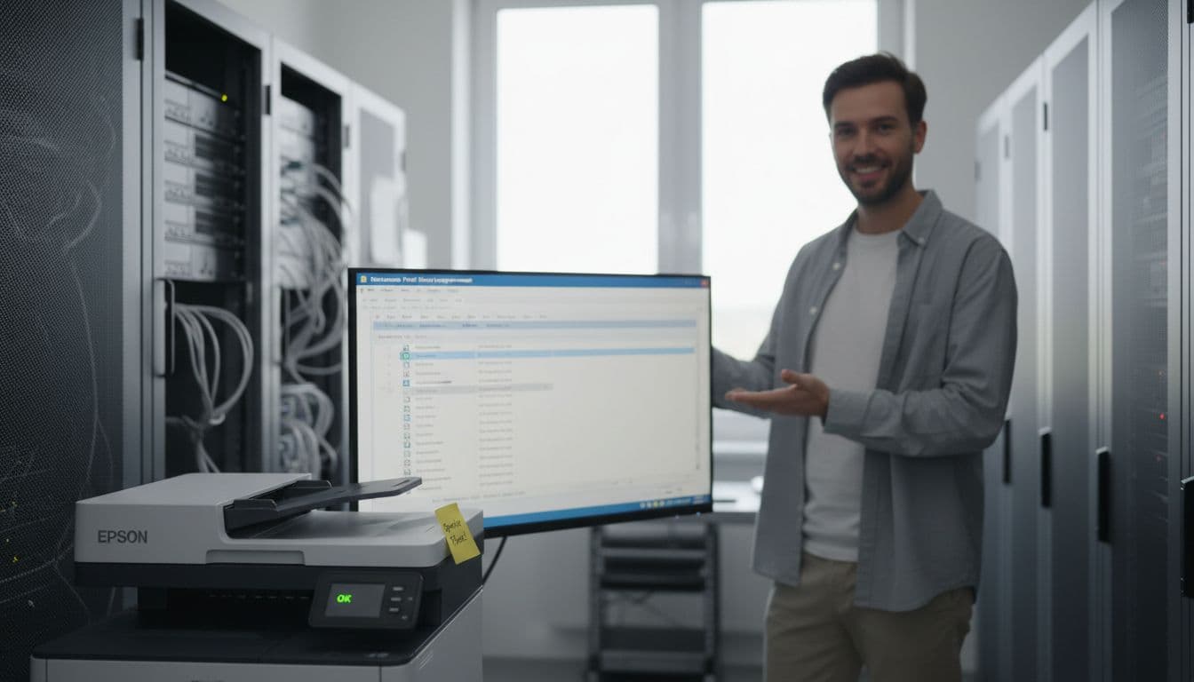 Ren printerkø uden fejl i Print Management