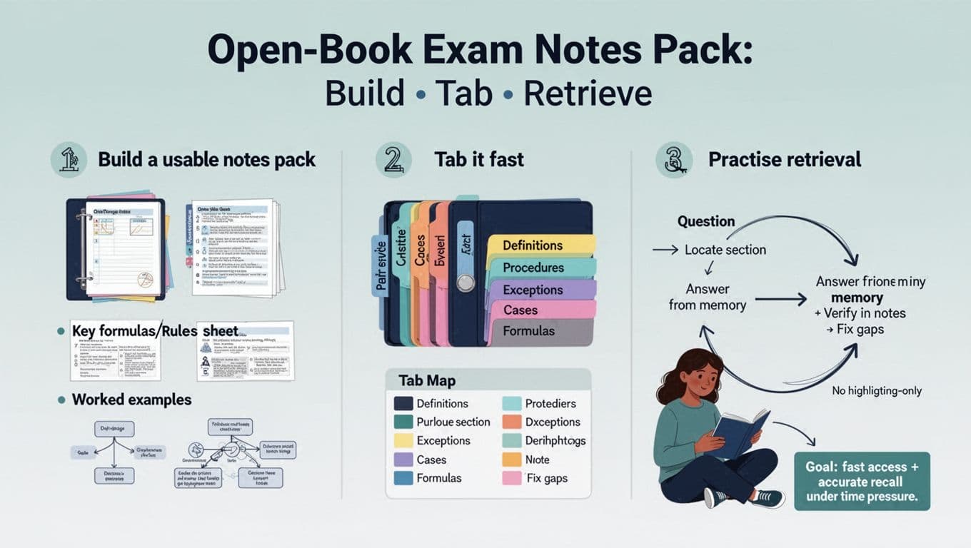 The Open-Book Exam Strategy: Build A Usable Notes Pack, Tab It Fast ...